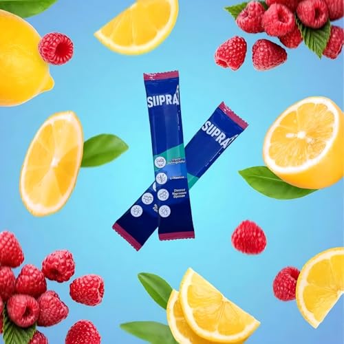 Cortisol Cocktail Powder, Contains Lemon and Raspberry, Supercalm Cortisol Powder for Cortisol Lowers, for All Skin Types, 20 Sticks Convenient Single
