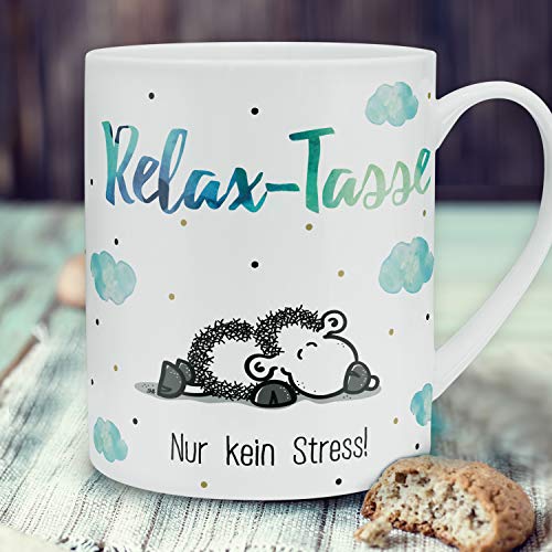 Sheepworld XL-Tasse Motiv "Relax" | GroÃer Becher aus Porzellan, XL Jumbotasse, 60 cl, Kaffeetasse mit Spruch | Geschenk, Freund, Freundin | 45755 – Bild 4