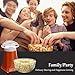 Excelvan Homemade Air-pop Popcorn Maker with Quick and Safe Operation, Popper Corn Machine with Removable Plus Bowl Suitable for Families Enjoyment, Party (Orange)