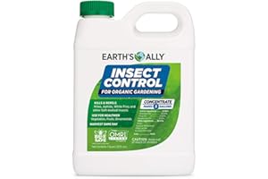 Earth's Ally Insect Control Concentrate for Plants 32 oz | Safe Outdoor & Indoor Plant Insecticide, Spider Mite, Aphid & Mealybug Killer - for Organic Garden & Household Plants