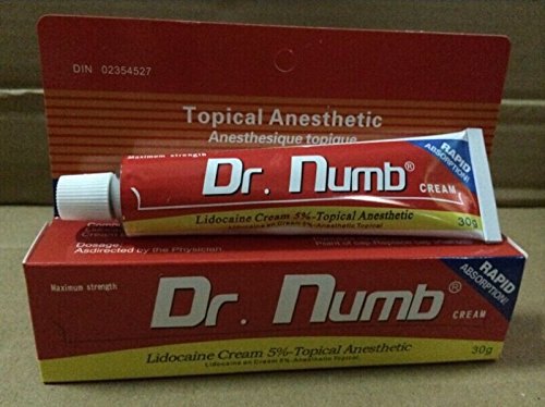 30g DR NUMB Tattoo Numbing Anesthetic Skin 5% Lidocaine Cream for Tattoo Piercing Laser Waxing