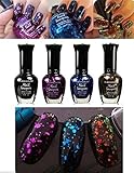 New 4 Colors Kleancolor Glitter Collection Nail Polish by Unknown