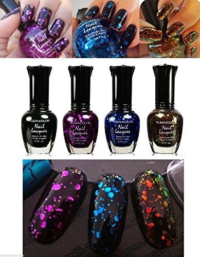 New 4 Colors Kleancolor Glitter Collection Nail Polish by Unknown New 4 Colors Kleancolor Glitter Collection Nail Polish by Unknown