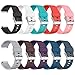 AIUNIT Compatible Fitbit Blaze Bands Large, Replacement for Fitbit Blaze Accessories Wristband Watch Sport Strap for Fitbit Blaze Smart Tracker Women Men Teends Stripe Texture 10 Pack No Tracker