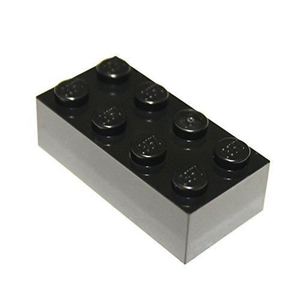 black lego blocks