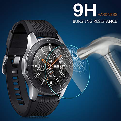 IVSO Samsung Galaxy Watch 2018 Screen Protector, [Scratch-Resistant] [No-Bubble ] 9H Hardness HD Clear Tempered Glass Screen Protector for Samsung Galaxy Watch 2018 46mm SM-R800 Smartwatch(1pcs) - Thumbnail 2
