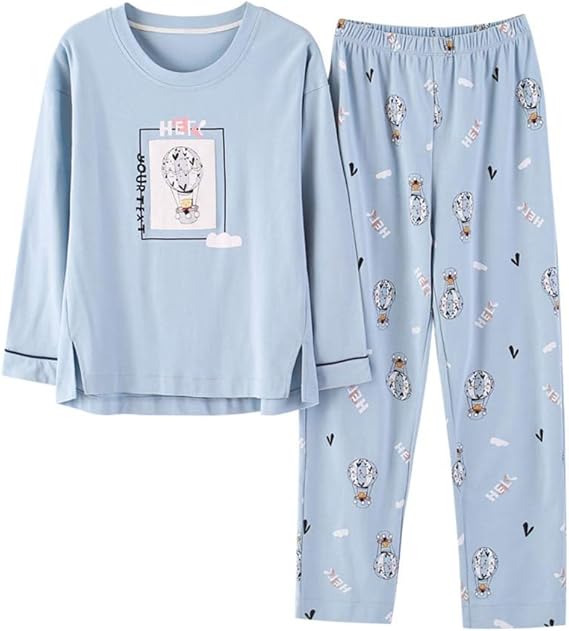 Amazon パジャマ レディース 綿100 長袖 ズボン M Xxl クルーネック 可愛い動物柄 上下セット 部屋着 ルームウェア 寝間着 寝巻き ナイトウェア 肌触り良い おしゃれ かわいい 柔らか ゆったり 春秋 プレゼントにも パジャマ ルームウェアセット 通販