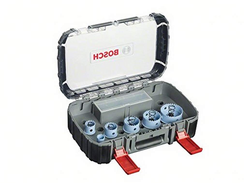 Bosch Professional 9 pcs. Hole Saw Special for Sheet Metal Set (for electricians, Ø 20-64 mm, Accessory Drill)