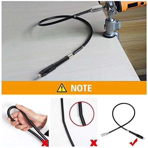Wadoy Rotary Tool Flex Shaft Attachment for Dremel Wen Roybi Keyless