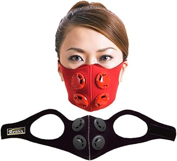 Amazon Co Jp レブナ マスク 鼻呼吸 トレーニング レブナエボリューション 基本セット Mサイズ Lサイズ Rebna Evolution Sports