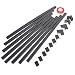 One-Cord Channel Cable Concealer - CMC-03 Cord Cover Wall Cable Management System - 125" Cable Hider Raceway Kit for a Power Cord, Ethernet Cable, Speaker Wire - 8X L15.6in, W0.59in H0.39in, Black primary