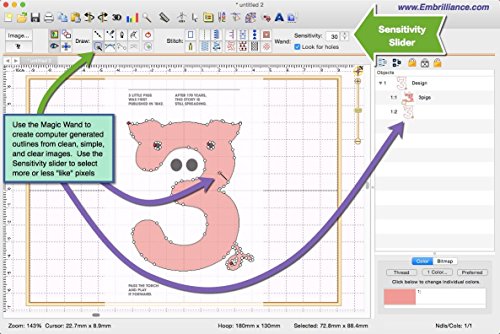Embrilliance StitchArtist Level 2 Digitizing Embroidery Software for MAC & PC