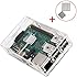 Raspberry Pi 3 case, KuGi &reg; Raspberry Pi 3 Model B case - High quality PC Protective Case with 2x Heatsinks for Raspberry Pi 3 Model B, Pi 2 Model B & Pi Model B+ (Clear)