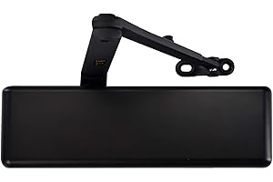 LYNN HARDWARE Extra Heavy Duty Commercial Door Closer, DC9016 Automatic Door Closer, Surface-Mounted Auto Door Closer, Size 1-6 Commercial Door Closer Heavy Duty for Heavy Traffic Areas, Matte Black