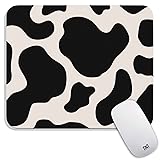 Armanza Square Mouse Pad Black Cow