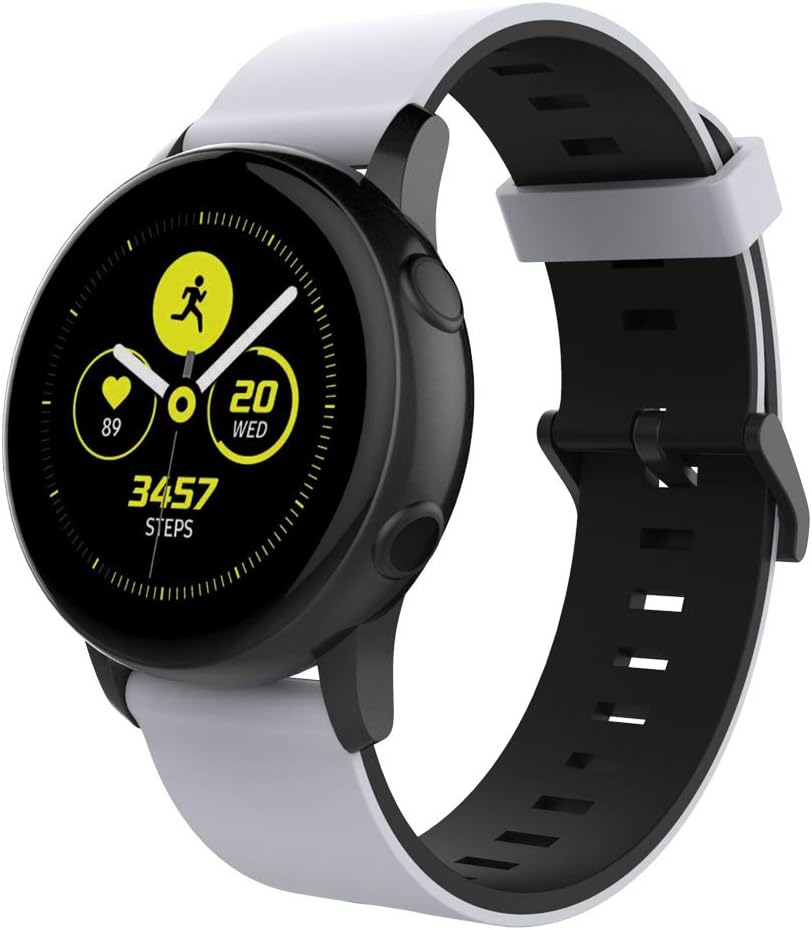 Compatible with Bip Band, 20mm Soft Silicone Replacement Strap Sports Wrist Band Compatible with Bip Smartwatch