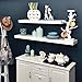 WELLAND Chicago Floating Wall Shelves, 36 Inches, White