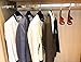 TOPIA HANGER Set of 6 Luxury Mahogany Wooden Coat Hangers, Premium Wood Suit Hangers, Glossy Finish with Extra-Wide Shoulder, Thicker Chrome Hooks & Anti-Slip Bar CT02M
