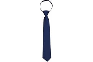 Branduce Pre-Tied Boys Ties Solid Color Kids Adjustable Necktie for Age 8-12 Wedding School Graduation