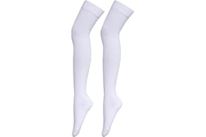 Bestjybt Women Thigh High Socks Cotton Warm Over the Knee Socks Long Knee High Boot Stockings Leg Warmer