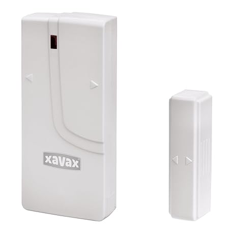 Xavax Fenstersensor/Türsensor für Funk Alarmanlage FeelSafe (als Ersatz oder zur Erweiterung) magnetischer Sensor, selbstkleb