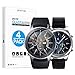 [4 Pack] OMOTON Tempered Glass Screen Protector Compatible with Samsung Galaxy Watch 46mm & Gear S3