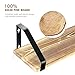Homemaxs Floating Shelves Wall Mounted Set of 3, Natural Rustic Solid Wood Wall Shelves with 3 Display Modes for Bathroom, Bedroom, Kitchen, Living Room