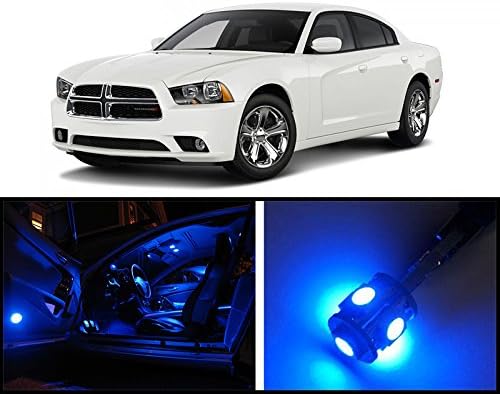 2011 - 2015 Dodge Charger Premium Blue LED Interior Package (13 Pieces)