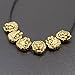 30Pcs Metal Lion Head Beads Antique Gold Tibetan Silver Spacer Beads for Bracelet Jewelry Making (Style 8)
