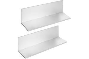 LOYORTY 2PCS Aluminum Angle Iron, 6061 Aluminum Angles, Aluminum Angle Stock, 3"x3"x 1/4", 12" Length, T6 Mill Stock 1/4" Thick