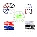 Aiskaer Upgraded 5 Colors Syma X5 X5C X5C-1 Version Spare Parts Included Main Blade Props Propellers & Propeller Protectors Blades Frame & Mounting Screws for Syma X5 Series RC Mini Quadcopter Toy