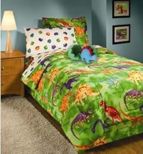 Amazon.com: Dinosaur Cotton Twin Quilt Set: Home & Kitchen