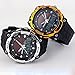 Fanmis Men's Solar Powered Casual Quartz Watch Digital & Analog Multifunctional Sports Watch Gold