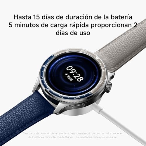 Watch S4 Smartwatch, Fitness Tracker, 1.43 AMOLED, 15 días de duración de la batería, Llamadas Bluetooth, 150+ Modos de Deporte, GPS de Doble Banda, NFC,Androi & iOS, Plata