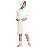 rrhss Boys Fleece Robe Kids Plush Hooded Bathrobe Winter Warm Soft Fuzzy Sleepwear 5-14 Years