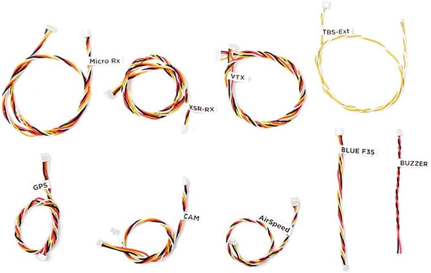 KINGDUO 9 Pcs Furiousfpv Jst-Gh 1.25Mm Jst-Sh 1.0Mm Molex 2P 3P 4P Cable Wire For Rx Vtx Camera Gps