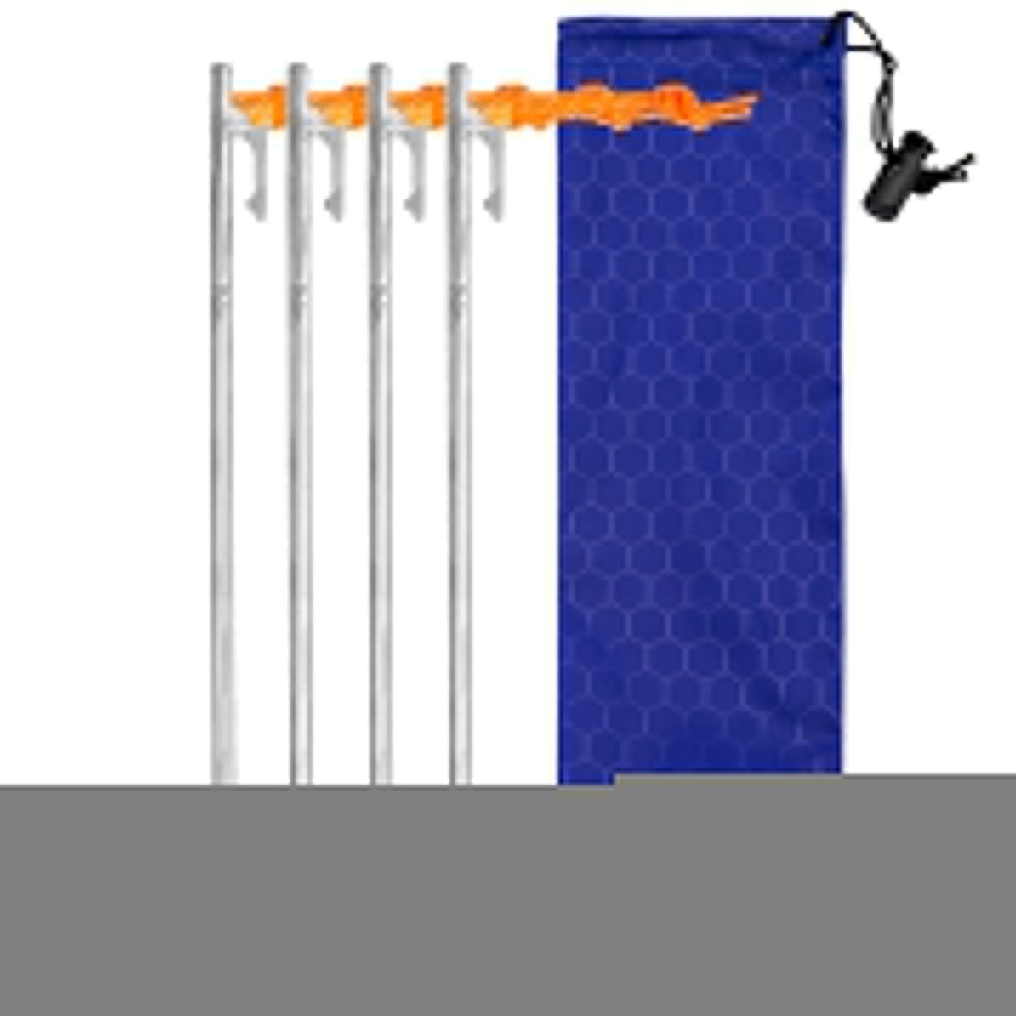 TITO High Strength Titanium alloy tent stakes Tent pegs nail pegs for canopy camping tent (Pack of 4pcs, 8×300mm)