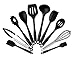 Silicone Kitchen Utensils Set,10 Piece Kitchen Gadgets Set,Heat Resistant Non-stick Cooking Spatulas Silicone Cooking Utensils kitchen Utensil Soup Spoon,Spatula,Kitchen Gadgets for Camping or Travel