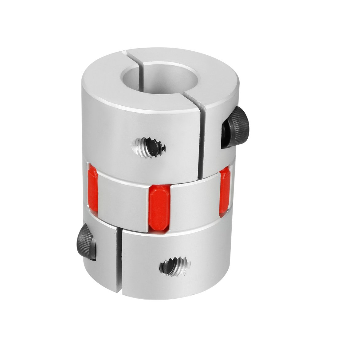 sourcingmap 8mm to 19mm Shaft Plum Shaped Coupling Coupler 40mm Diameter 55mm Length