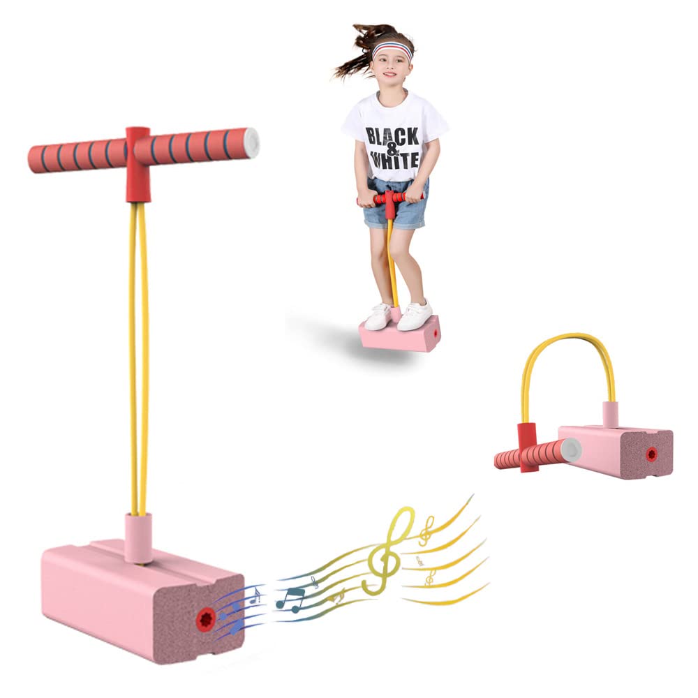 DZOZO Pogo Jumper Stick Toy Foam Jumper Stick Outdoor Toy Foam Pogo Sticker Jump Bounce Improve Concentration Exercise Balance TPE Kids for Outdoor Activities