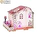 Build Wonderful Loving Memories With Our Best Holiday Bungalow Dollhouse 3D Puzzle With LED Light - A Perfect Special & Fun Gift For Kids - Beautiful & Detailed - Easy to Assemble - No Glue or Scissor
