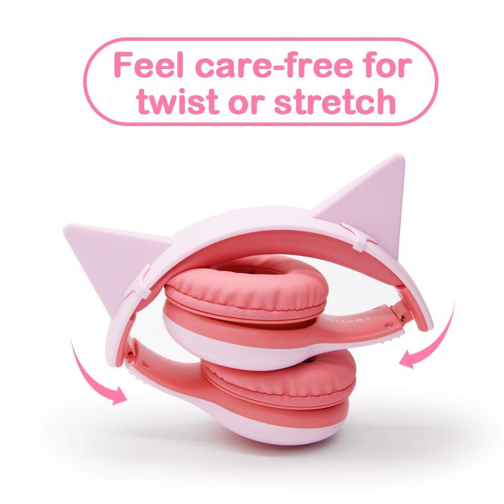 headphones for kids Over Ear, Lobkin Wired Headphones With Music Audio Share Port For Children,Foldable On Ear Headphones Volume Limited Protecting Hearing,For Iphone, All Android Smartphones, Pc