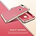 iPhone 7 Plus Case, E LV iPhone 7 Plus - Hybrid [Scratch/Dust Proof] Armor Defender Slim Shock-Absorption Bumper Case for Apple iPhone 7 Plus - [RED MELON/GOLD]