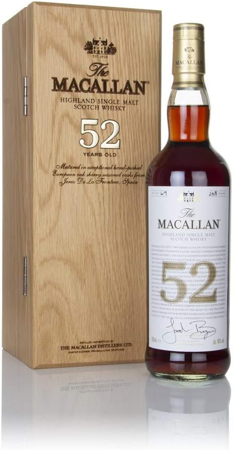 The Macallan 52 Year Old Single Malt Whisky Amazon Co Uk Beer Wine Spirits