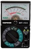 Tekpower MF133 Pocket-Size 5-Function 16-Range Analog Multimeter with 1.5V/9V Battery Tester