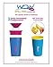Wow Cup for Kids Original 360 Sippy Cup, Blue with Yellow Lid, 9 oz