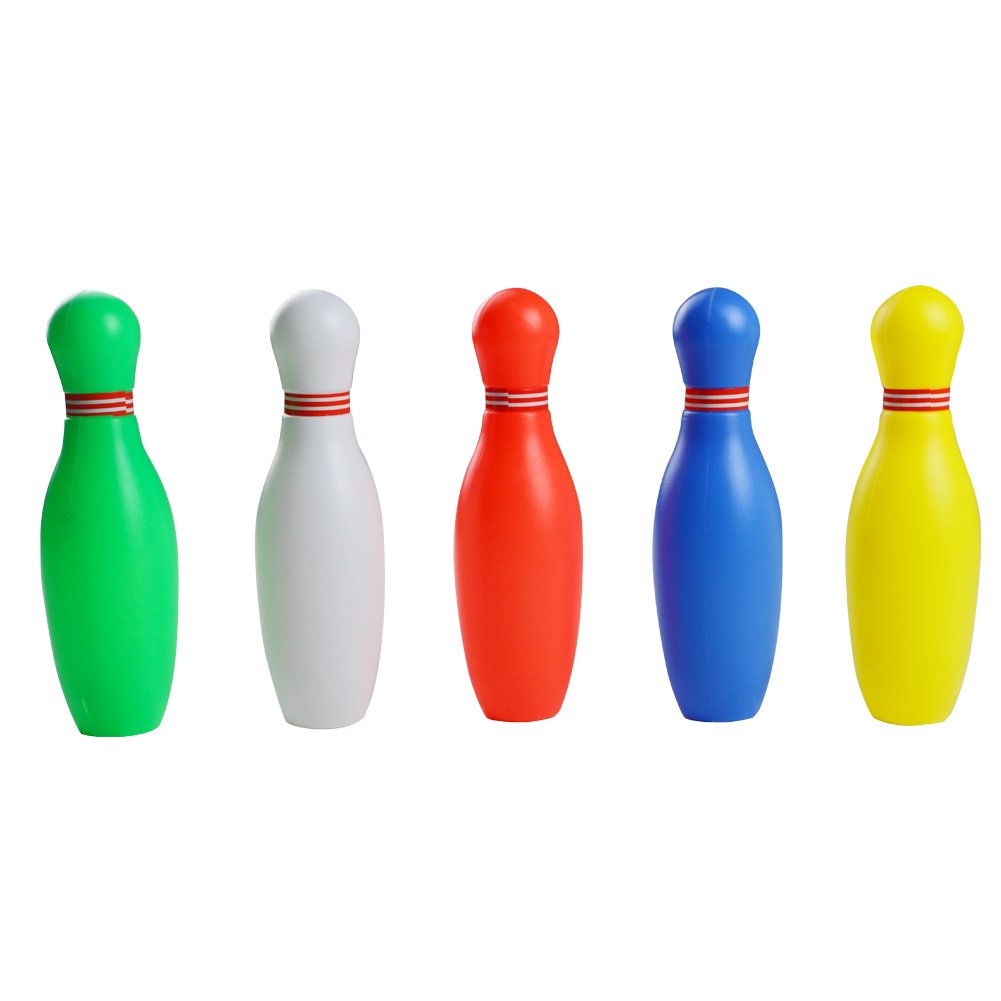 Skittles Bowling Set Kids Outdoor Indoor 10 pin Bowling Game with 2