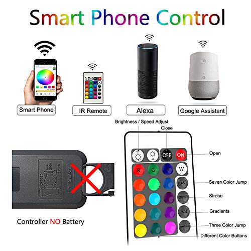 Smart WiFi RGB Controller for 12V LED Strip Lights,Support Alexa,Google Asistant,Apply to Holiday,Event,Party,Home,TV (1… - Image 2