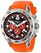 Nautica Men's N14538G NST Stainless Steel Watch with Orange Resin Band