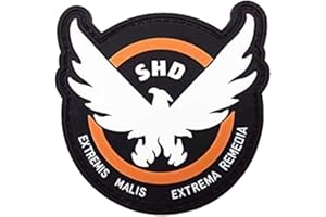 Morton Home Airsoft -Game -Cosplay The Division SHD Rubber 3D PVC Badge MORCLA Patch (Special-Shaped)